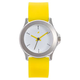 Fastrack, Women's  Watch Analog, White Dial Yellow Resin Strap , 9827PP05